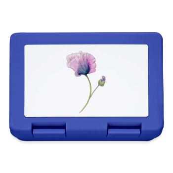 Blume - Brotdose - Royalblau - Vorne