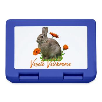 Vesele Velikonoce Frohe Ostern - Brotdose - Royalblau - Vorne