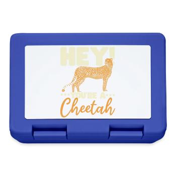 Du bist ein Gepard Wildlife Tier Zookeeper - Brotdose - Royalblau - Vorne