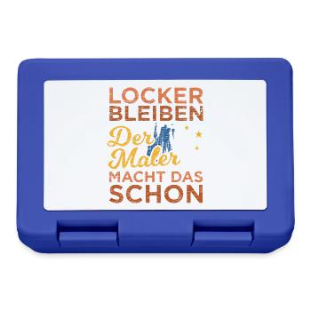 Maler - Brotdose - Royalblau - Vorne