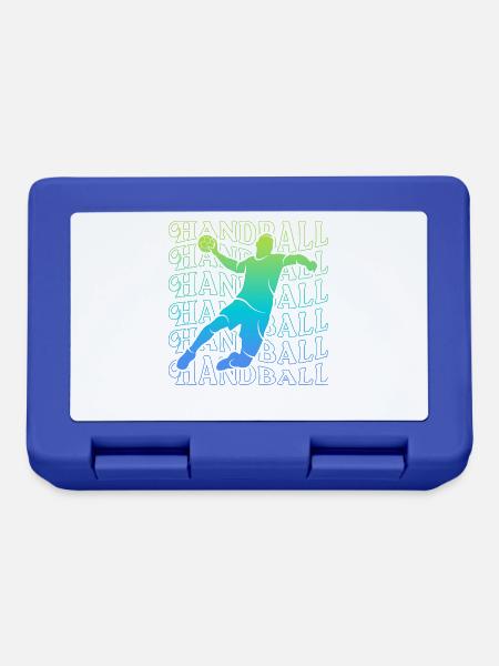 Handballspieler Handballer Jungen Handball Herren - Brotdose - Royalblau