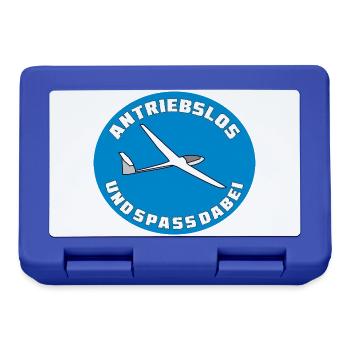 antriebslos und spass dabei - Brotdose - Royalblau - Vorne
