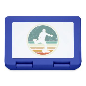 Fußballer Fußballtrainer Vintage Fußballspieler - Brotdose - Royalblau - Vorne