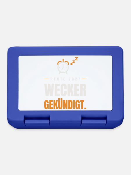 Rente 2027 Wecker - Brotdose - Royalblau