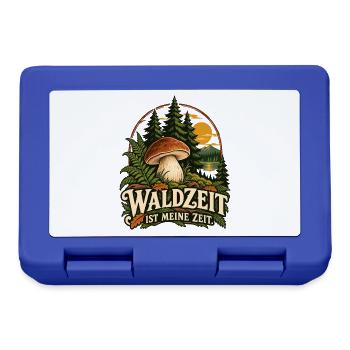 Waldzeit Ist Meine Zeit - Brotdose - Royalblau - Vorne