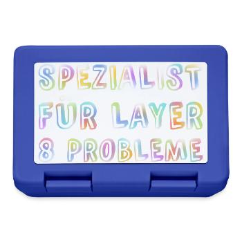 Spezialist Für Layer 8 Probleme Informatiker Admin - Brotdose - Royalblau - Vorne