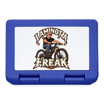 I Am Not a Freak – Bike Rebel - Brotdose - Royalblau - Vorne