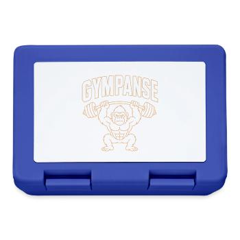 Gympanse Gewichtheber Bodybuilding - Brotdose - Royalblau - Vorne