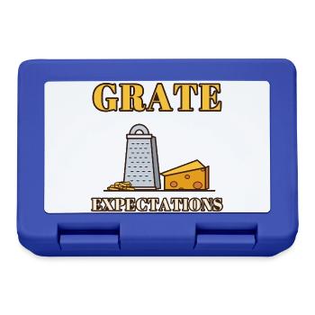 Gittererwartungen - Brotdose - Royalblau - Vorne
