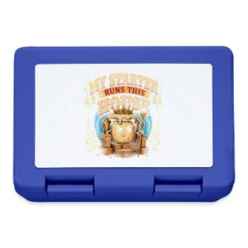 Sauerteig Brot Backen Starter König - Brotdose - Royalblau - Vorne