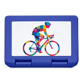 Lustiges Fahrrad Rennrad Gravel Radsport Geschenk - Brotdose - Royalblau - Vorne
