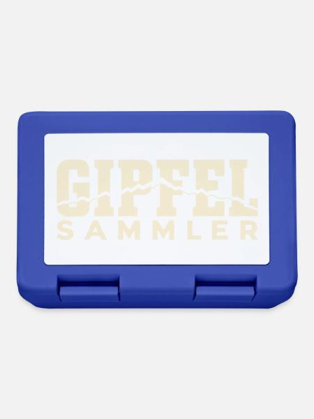 Gipfelsammler – Höhenprofil Retro - Brotdose - Royalblau