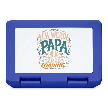 Ich werde Papa Werdender Vater - Brotdose - Royalblau - Vorne