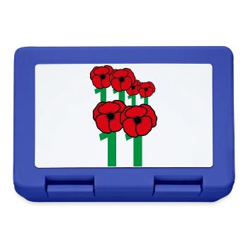 Mohn-Waffenstillstand, Tag 11, 11, 11 - Brotdose - Royalblau - Vorne