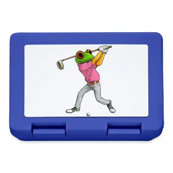 Golf Frosch - Brotdose - Royalblau - Vorne
