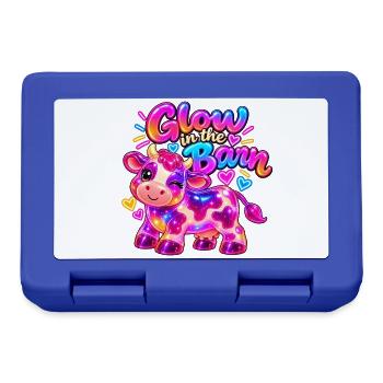 Kuh T-Shirt – Glow in the Barn Gummy Cow - Brotdose - Royalblau - Vorne