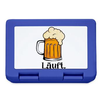 Läuft - Schäumender Bierkrug - Brotdose - Royalblau - Vorne