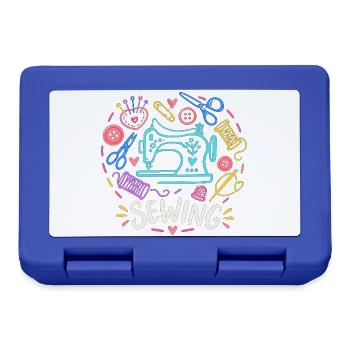 Love Sewing Machine Craft - Brotdose - Royalblau - Vorne