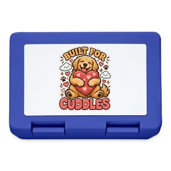 Built for Cuddles – Knuddel-Hund mit Herz - Brotdose - Royalblau - Vorne