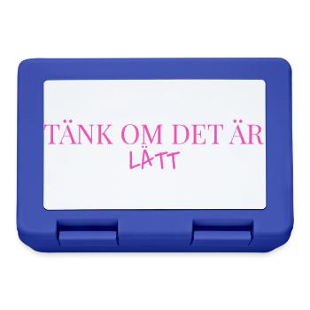 Tank_om_det_ÄR LEICHTGEWICHT - Brotdose - Royalblau - Vorne