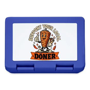 Support your local döner - Brotdose - Royalblau - Vorne