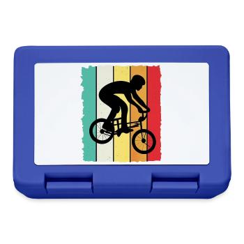 BMX Fahrer Kinder Fahrrad Shirt - Brotdose - Royalblau - Vorne