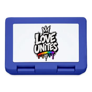 Love Unites - Brotdose - Royalblau - Vorne