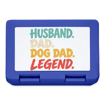 Hundepapa-Geschenk für stolze Hundeliebhaber - Brotdose - Royalblau - Vorne