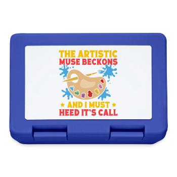 Cool Artist Muse Beckons Heed It´s Call Painter - Brotdose - Royalblau - Vorne