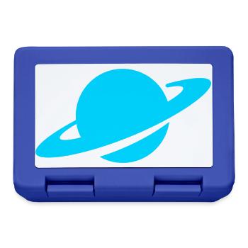 Blauer Ringplanet - Brotdose - Royalblau - Vorne