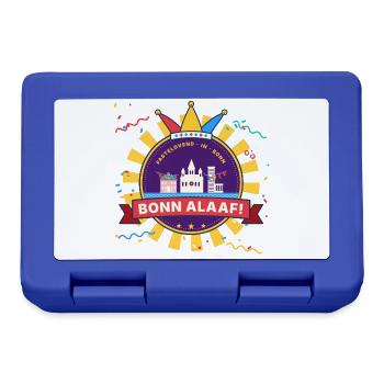 Bonn Alaaf Karneval Emblem Weiberfastnacht - Brotdose - Royalblau - Vorne