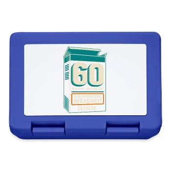 60 Jahrgang 1967 Beipackzettel - Brotdose - Royalblau - Vorne