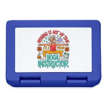 Yoga Instructor Morning Is Not My Meditation Coach - Brotdose - Royalblau - Vorne