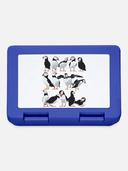 Mehr Puffin-Freunde - Brotdose - Royalblau