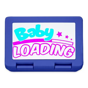 Baby Loading Neon Logo - Brotdose - Royalblau - Vorne