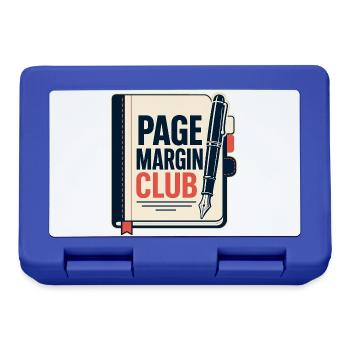 PAGE MARGIN CLUB Computer - Brotdose - Royalblau - Vorne