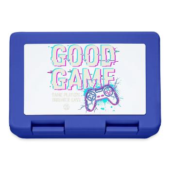 Neon Retro Game Graffiti - Brotdose - Royalblau - Vorne