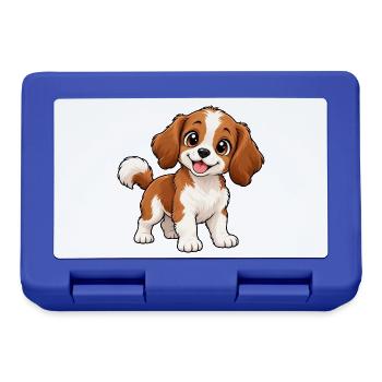 Süßer Kuschelhund - Brotdose - Royalblau - Vorne