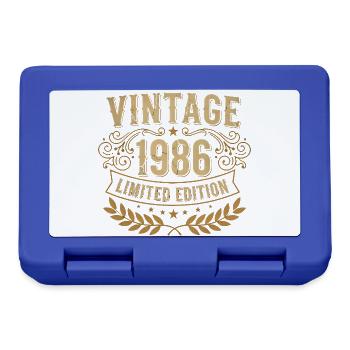 Vintage 1986 Limited Edition - Brotdose - Royalblau - Vorne