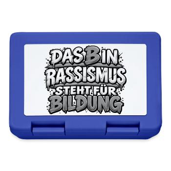 Rassismus ist keine Bildung - Brotdose - Royalblau - Vorne