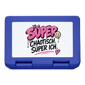 Super Chaotisch, Super Ich - Brotdose - Royalblau - Vorne