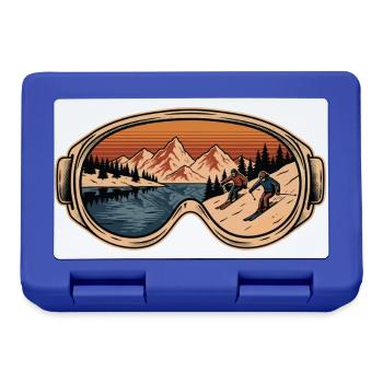 Goggles Mountain Retro Alpinski - Brotdose - Royalblau - Vorne