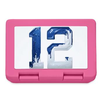 NON. 12 NUMÉRO 12 BLEU BLANC 12E ANNIVERSAIRE - Boîte à goûter - rose - Devant