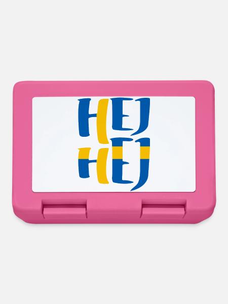 SCHWEDEN HEJ HEJ SCHWEDISCH - Brotdose - Pink