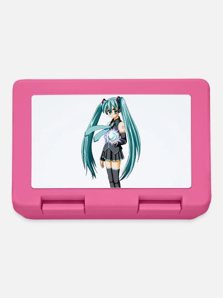 Miku. Manga / Anime süßes Mädchen - Brotdose - Pink