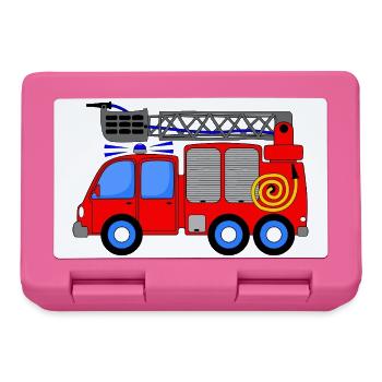 Fire engine children - Lunchbox - pink - Front