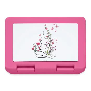 Skin-flowered - Lunchbox - pink - Front