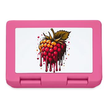 Zweifarbige tropfende Himbeere - Brotdose - Pink - Vorne