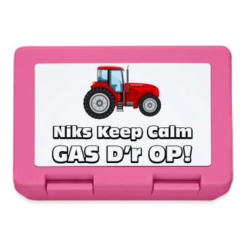farmer - Nothing calm, gas on it! Farmers tractor - Lunchbox - pink - Front