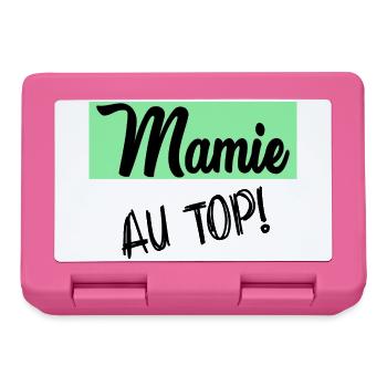 MAMIE. GRAND-MERE. FÊTE DES MÈRES - Boîte à goûter - rose - Devant